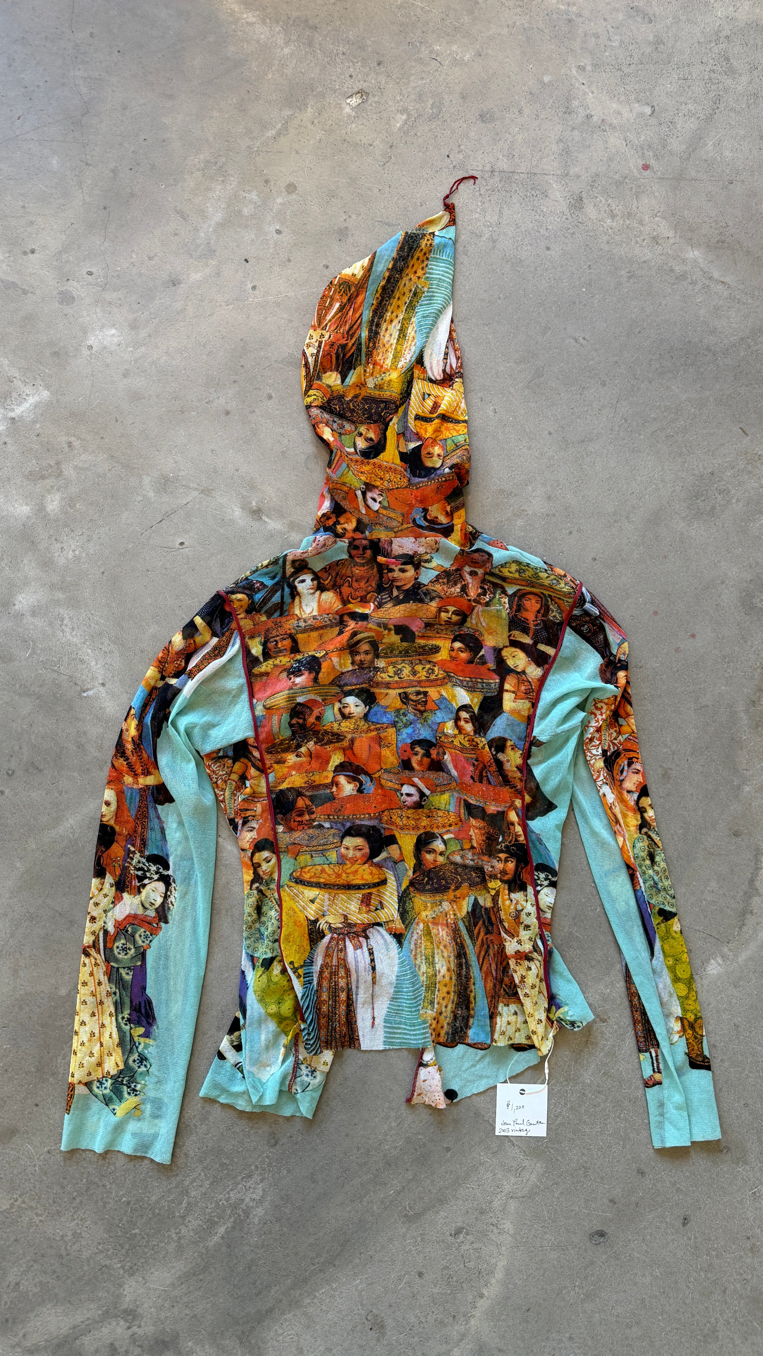 Vintage 2003 Mesh Hooded Top