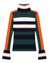 Stripe Turtleneck Long Sleeve Top 2017