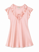Mini Silky Ruffle Dress