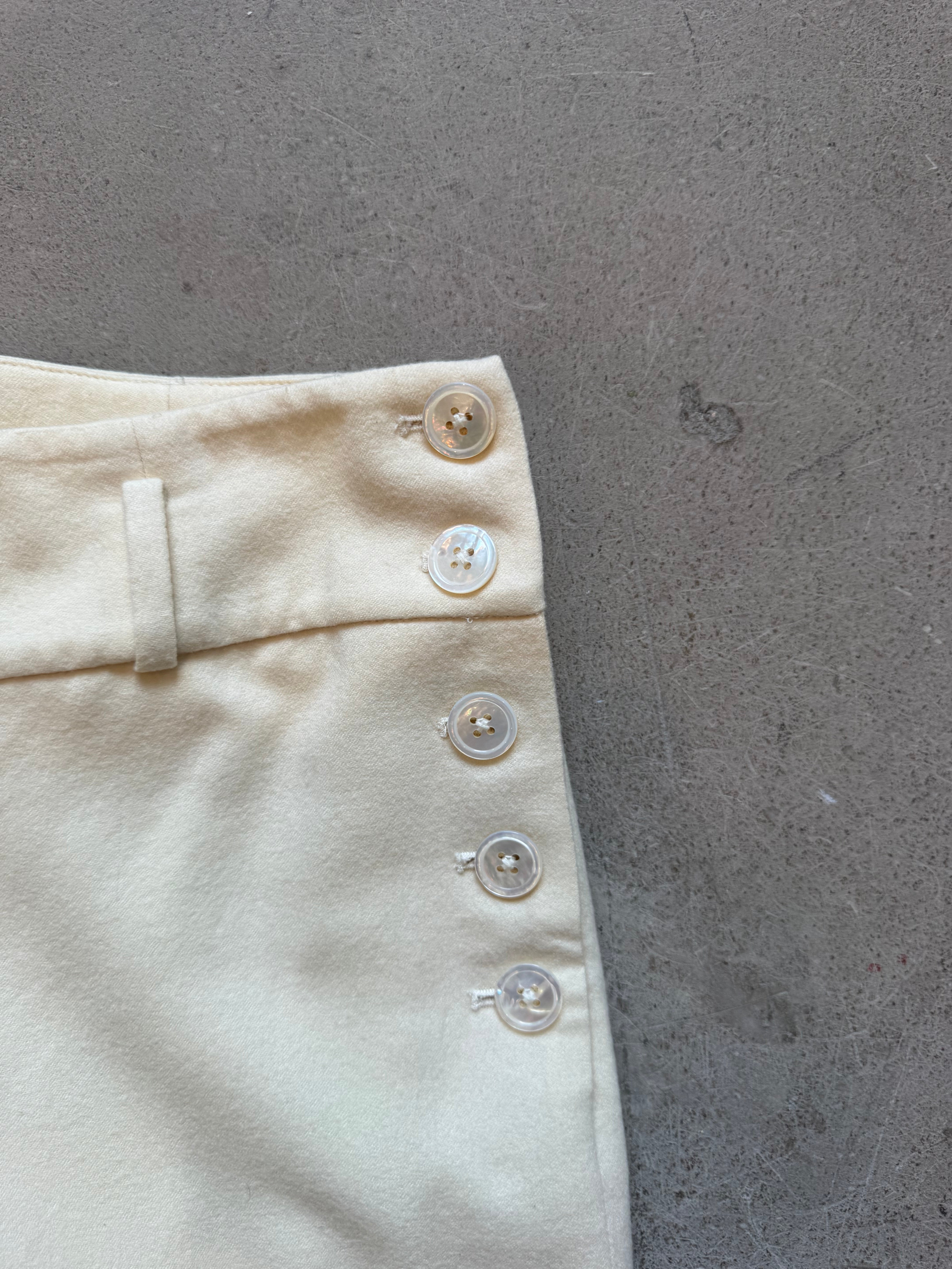 Vintage Cream Wool Pants