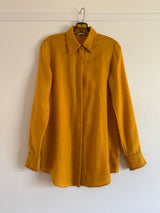 Orange Shirt with Embroidery Detail