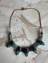 24k Gold and Turquoise Necklace