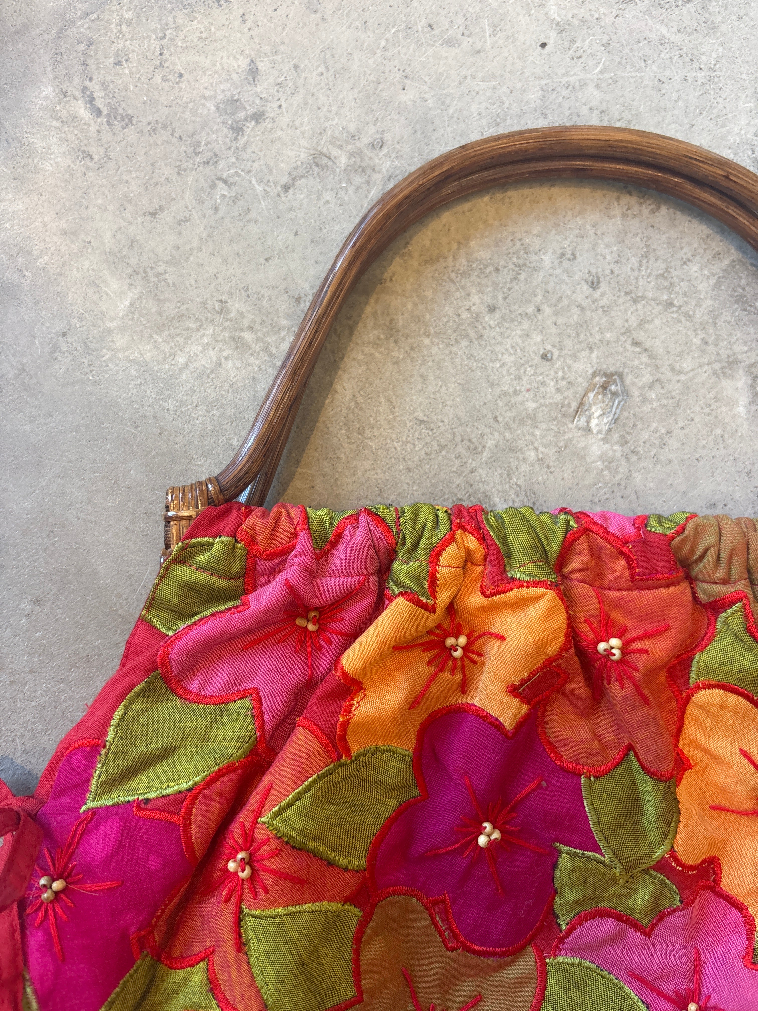 Vintage Pink Floral Bag