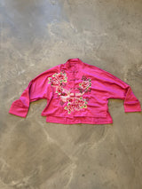 Pink Vintage Embroidered Jacket