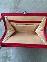 Red Silk Vintage Clutch
