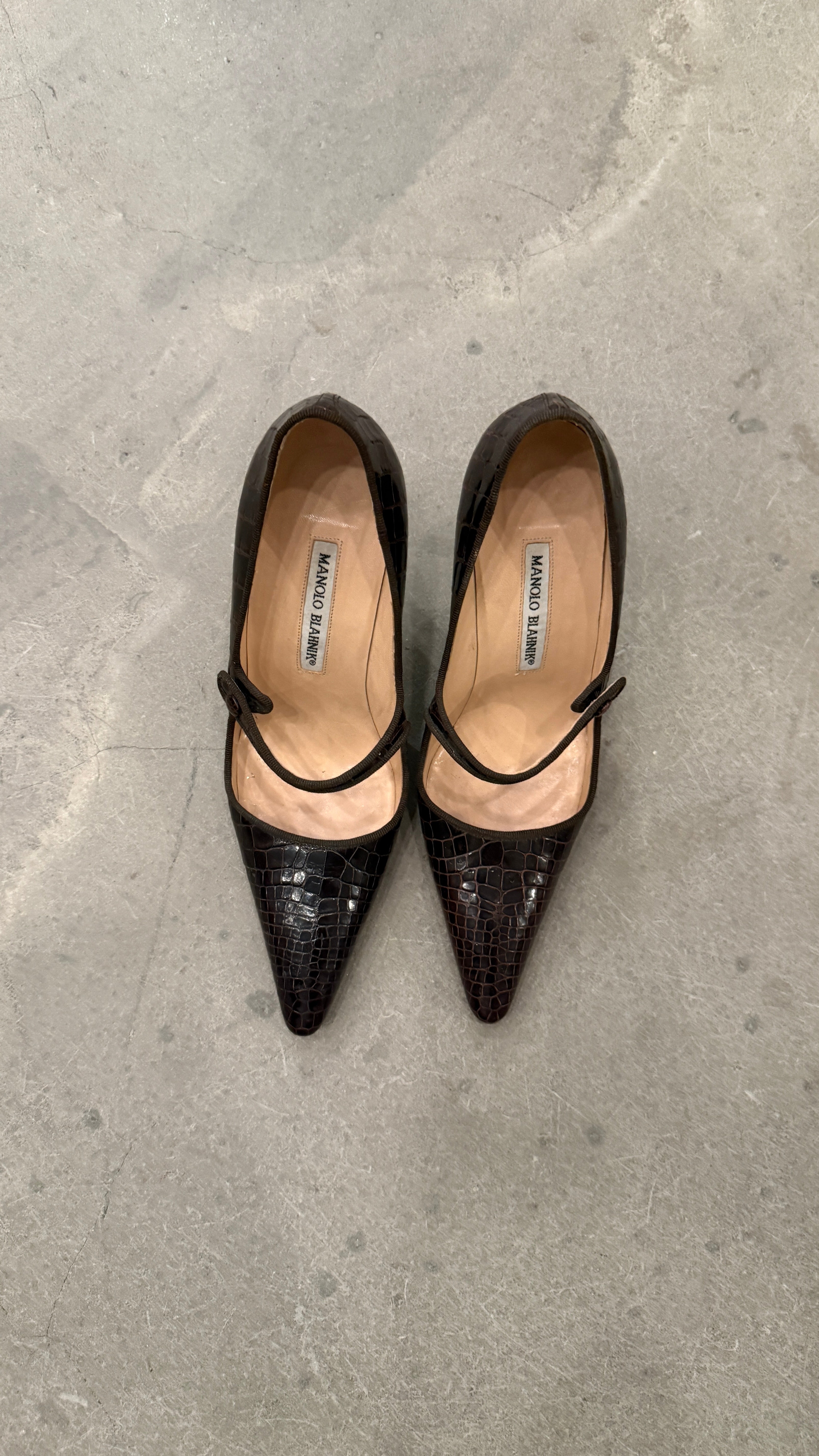 Brown Alligator Heels