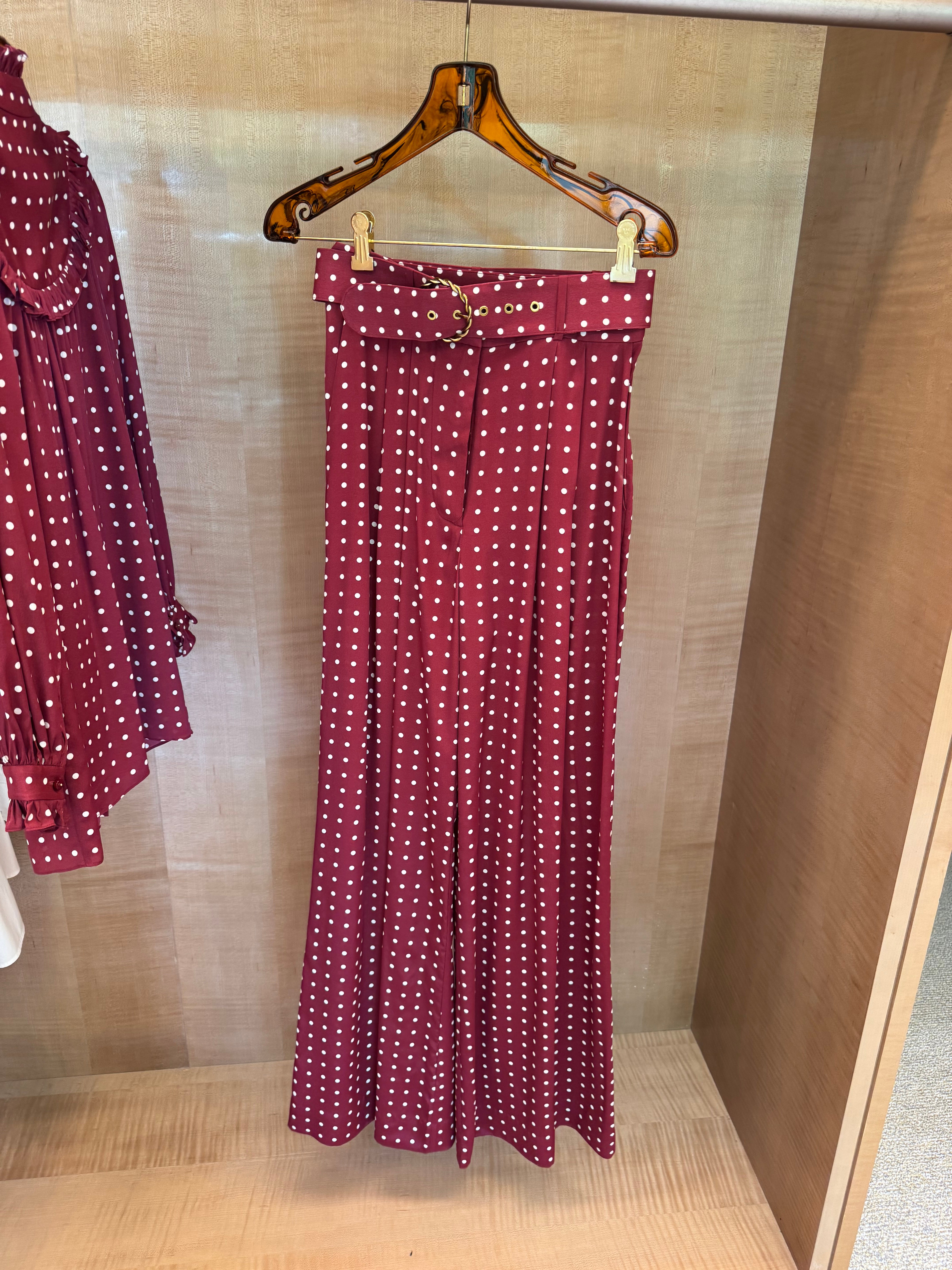 Silk Polka Dot Set