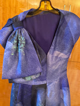 Blue Floral dress Fall 2011