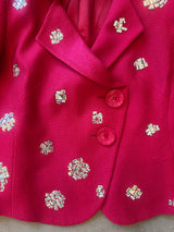 Red and Diamanté Blazer