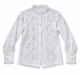 White Lace & Eyelet vintage Shirt
