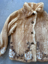 Knit Fox Fur Jacket