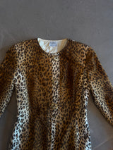 Vintage Leopard Print Dress
