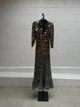 Sequins Gown with Collar