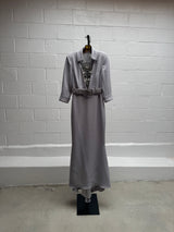 Grey Dress with Beading