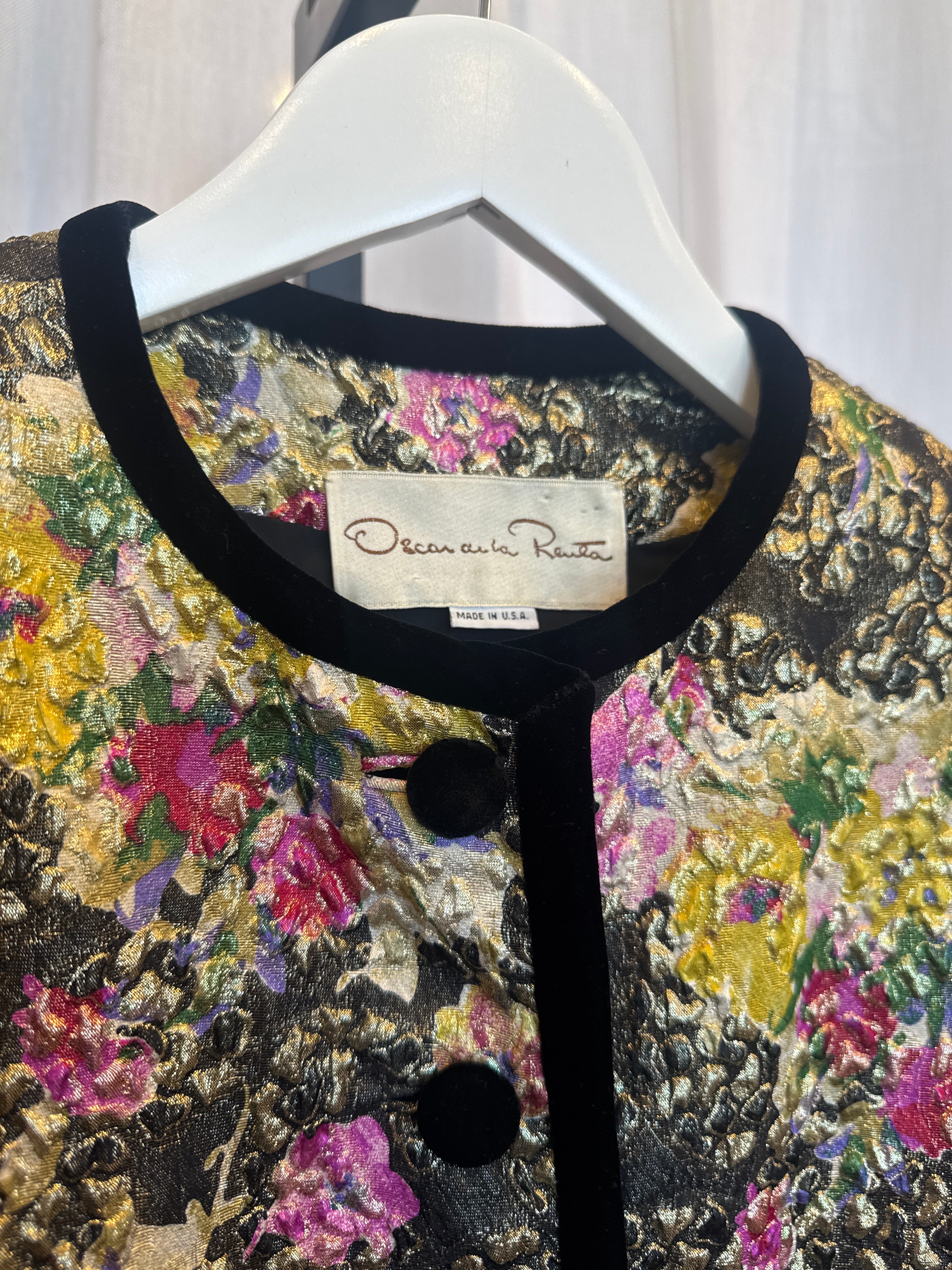Metallic Brocade Vintage 80’s Jacket