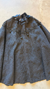 Victorian Black Beaded Cape