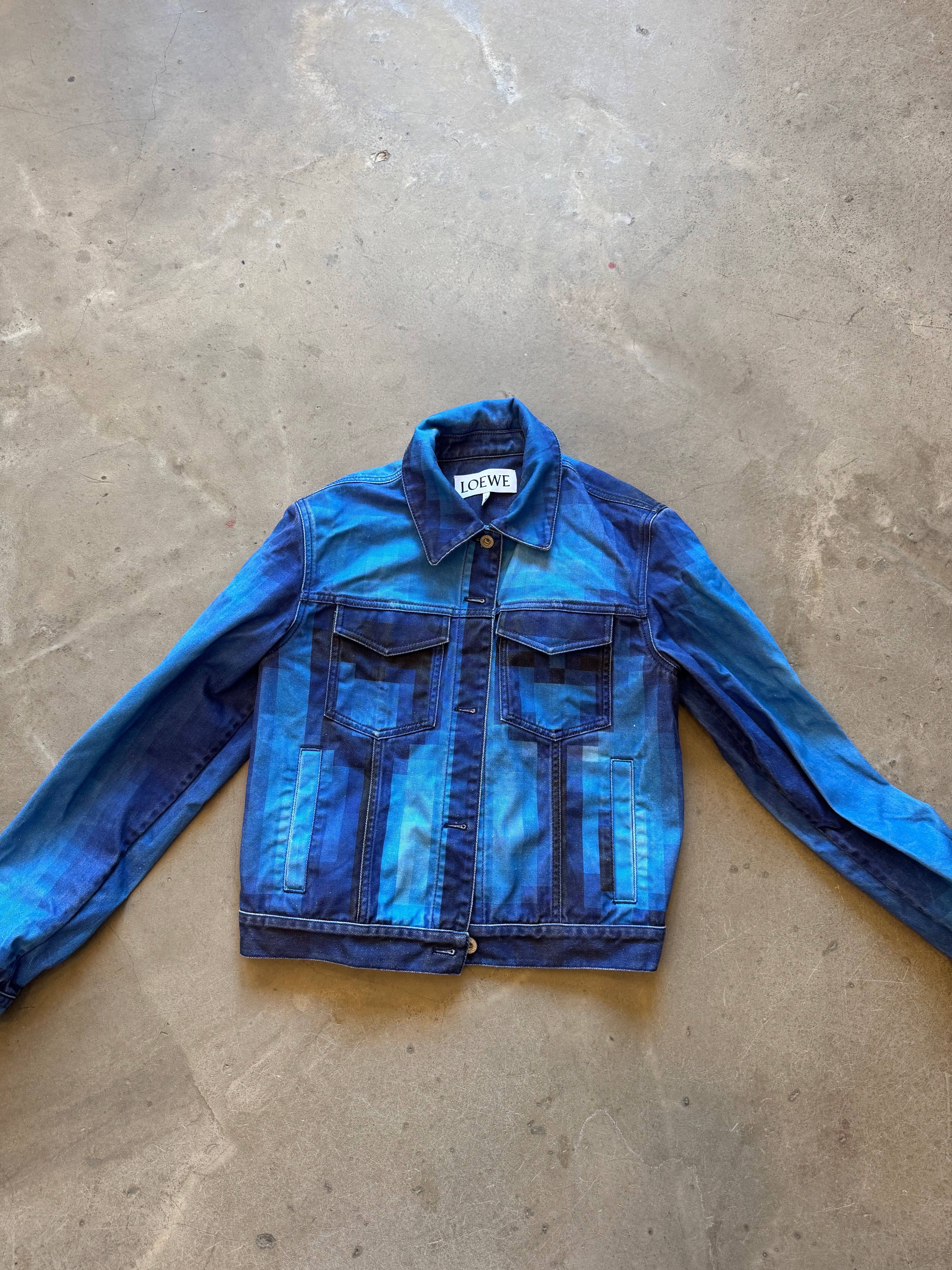 S/S 2023 Pixelated Denim Jacket