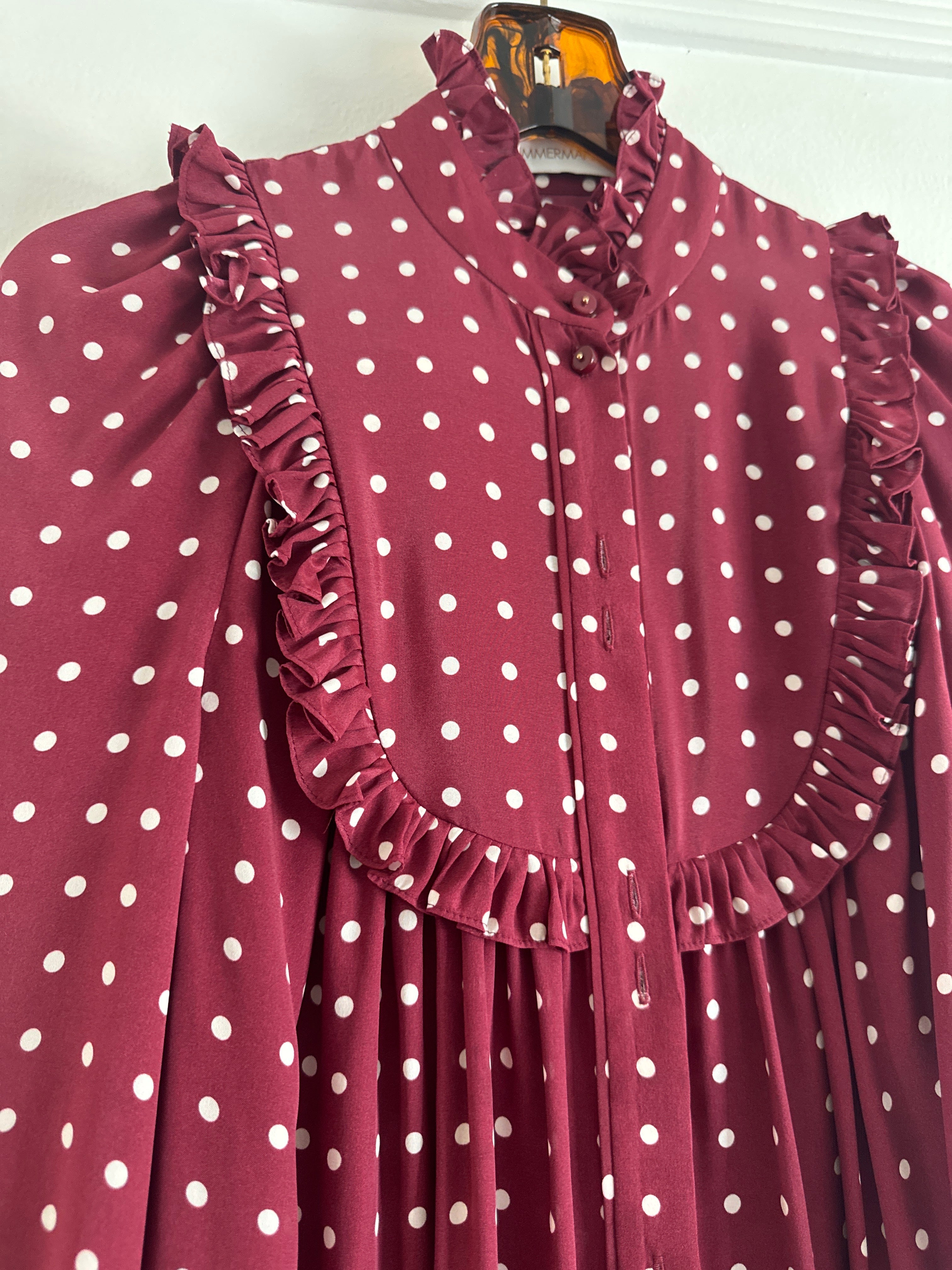 Silk Polka Dot Set