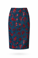 Brocade Pencil Skirt