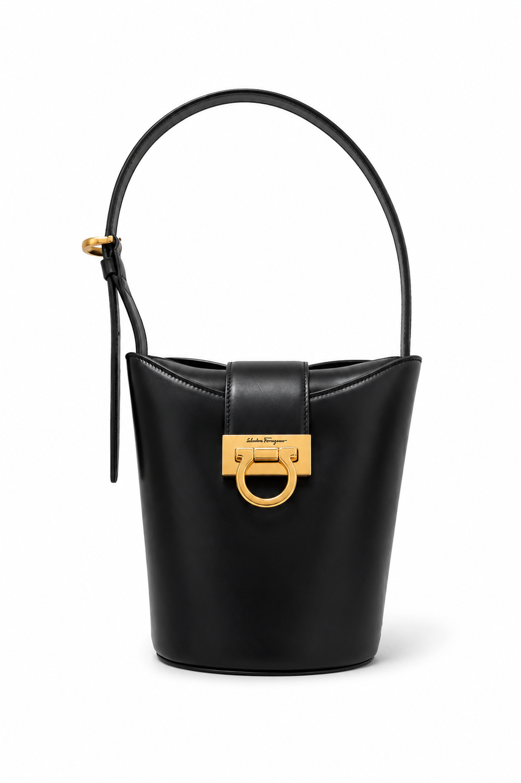 Bucket Black Small Shoulder Bag