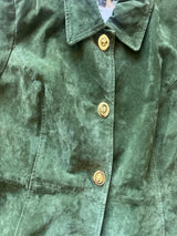 Vintage Green Suede Jacket