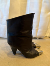 Silver Toe Boots