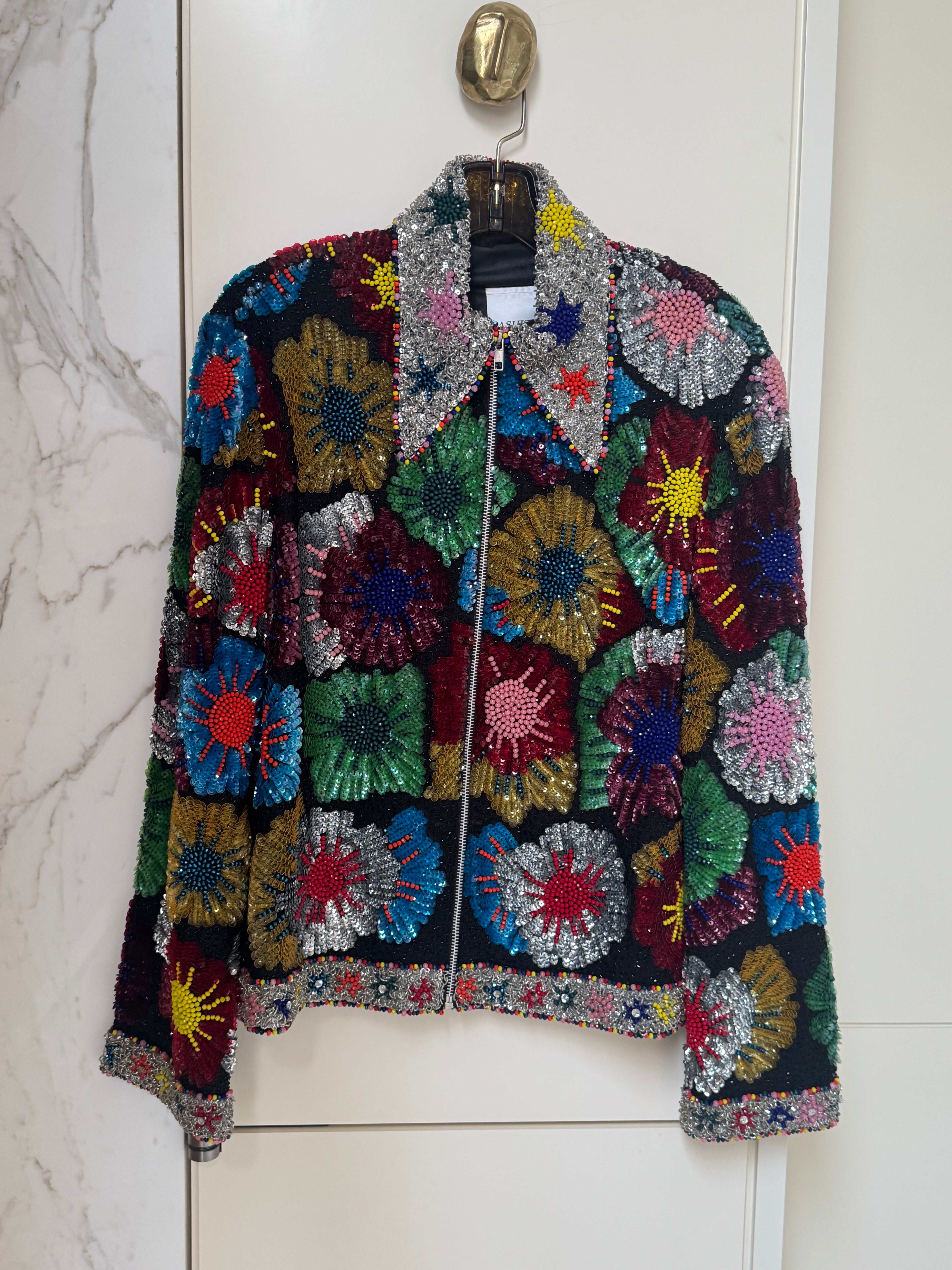 Sequins Biker Jacket