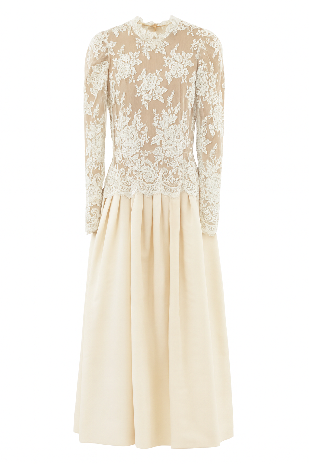 Lace and Silk Wedding Dress