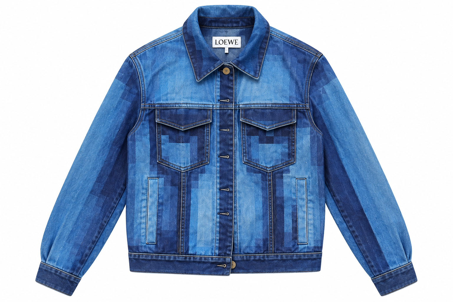 S/S 2023 Pixelated Denim Jacket