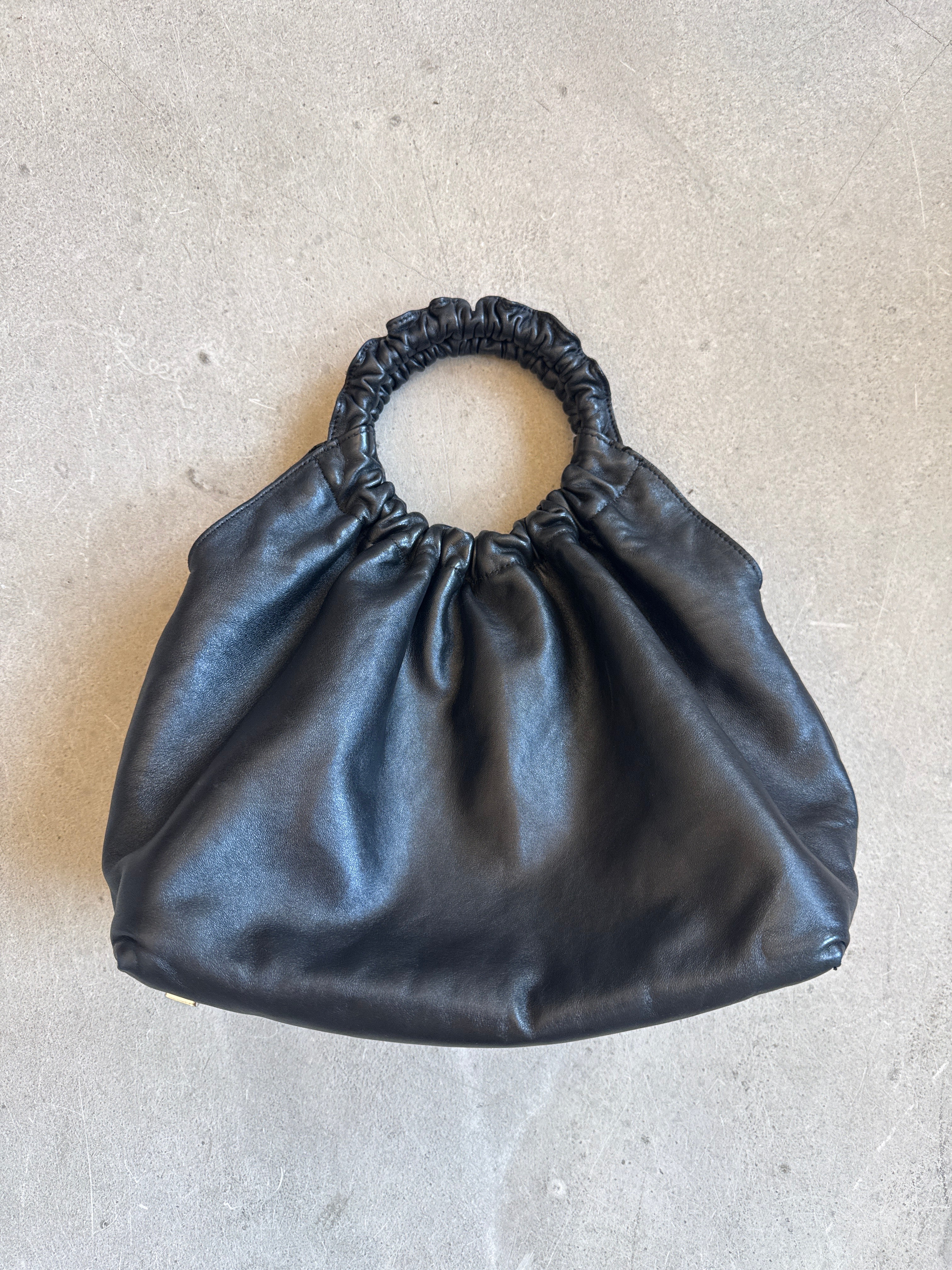 Black Double Circle Medium Bag