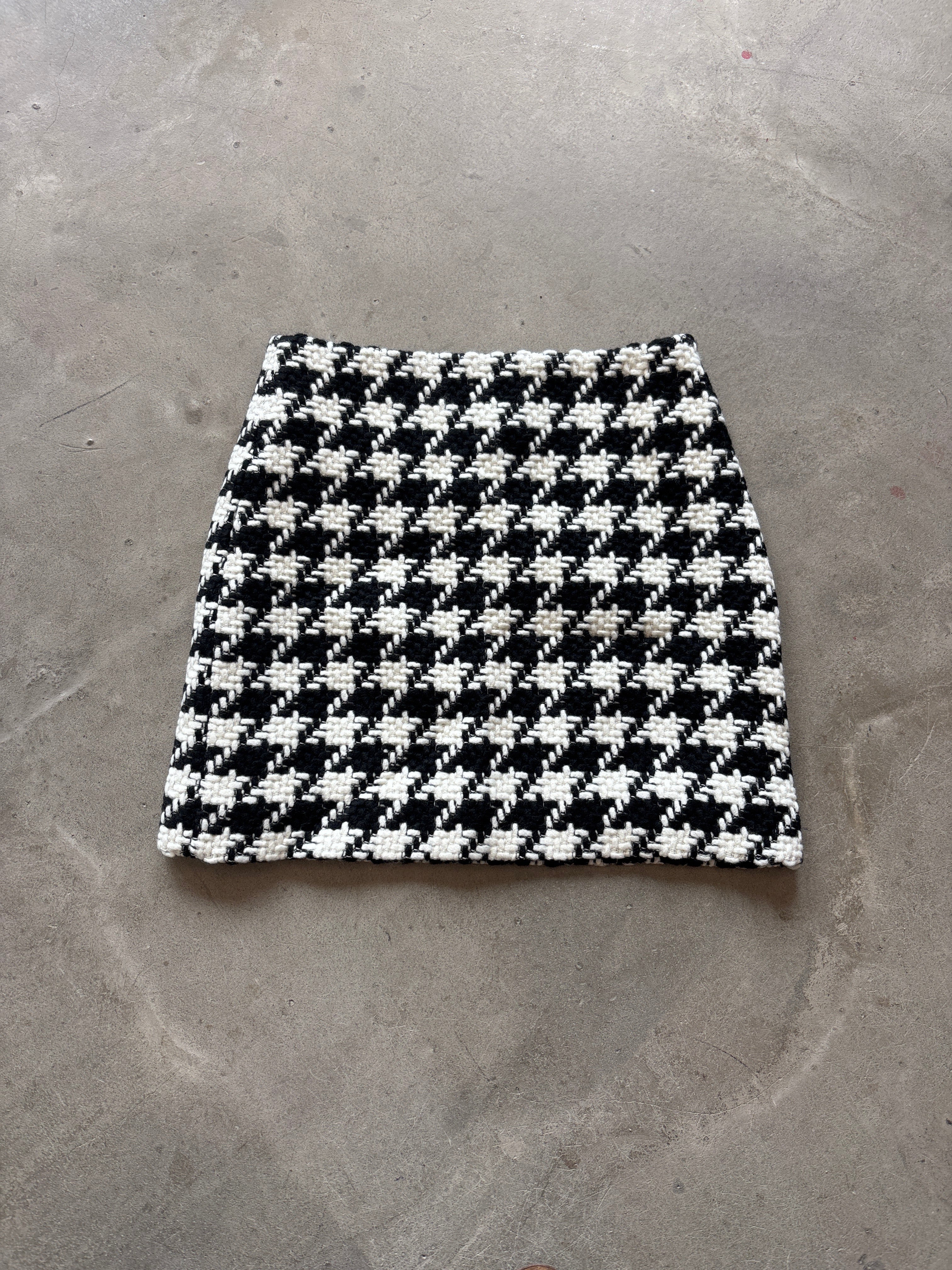 Houndstooth Mini Skirt