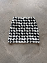 Houndstooth Mini Skirt