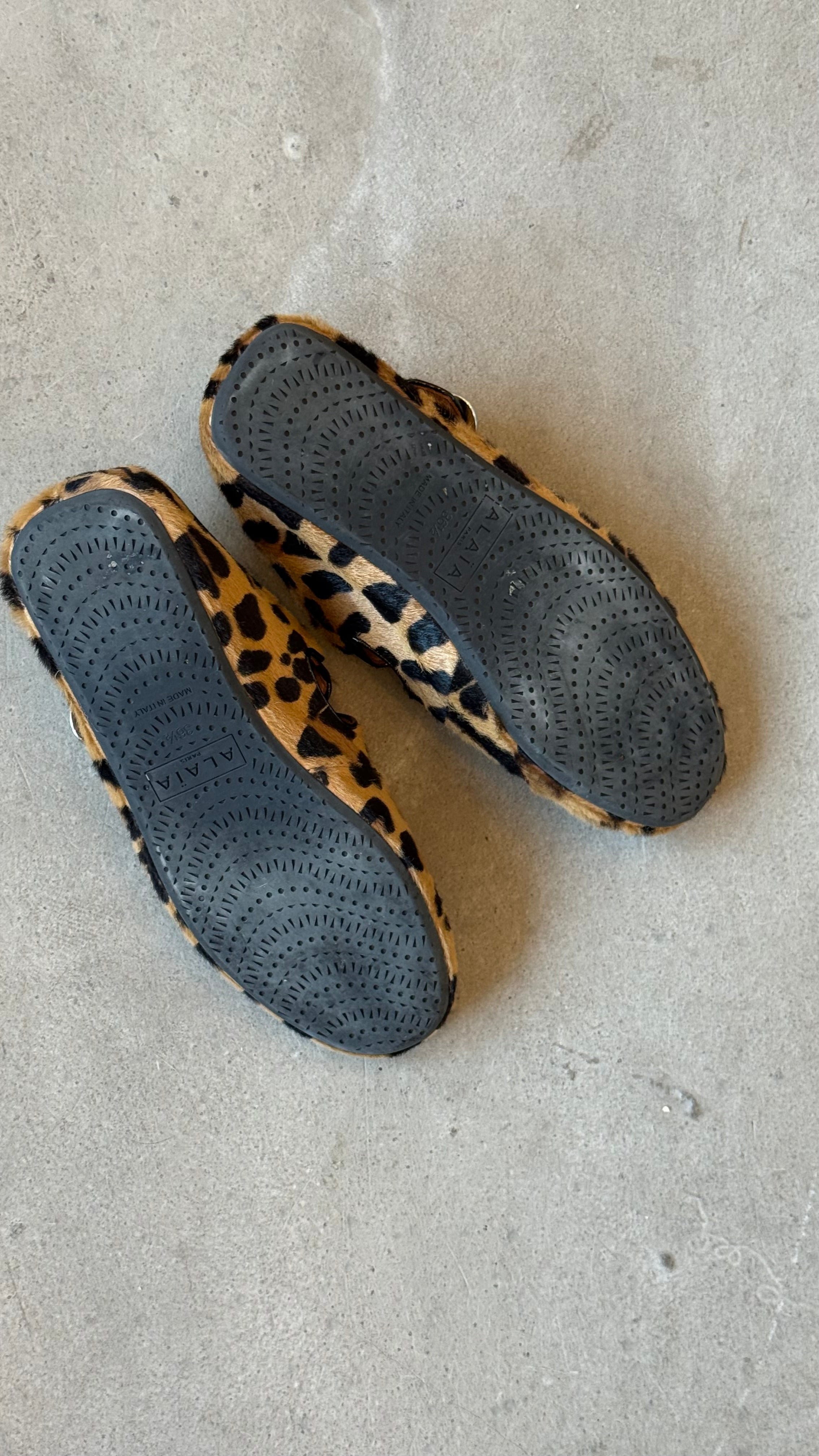 Cross Cross Leopard Ballet Shoes
