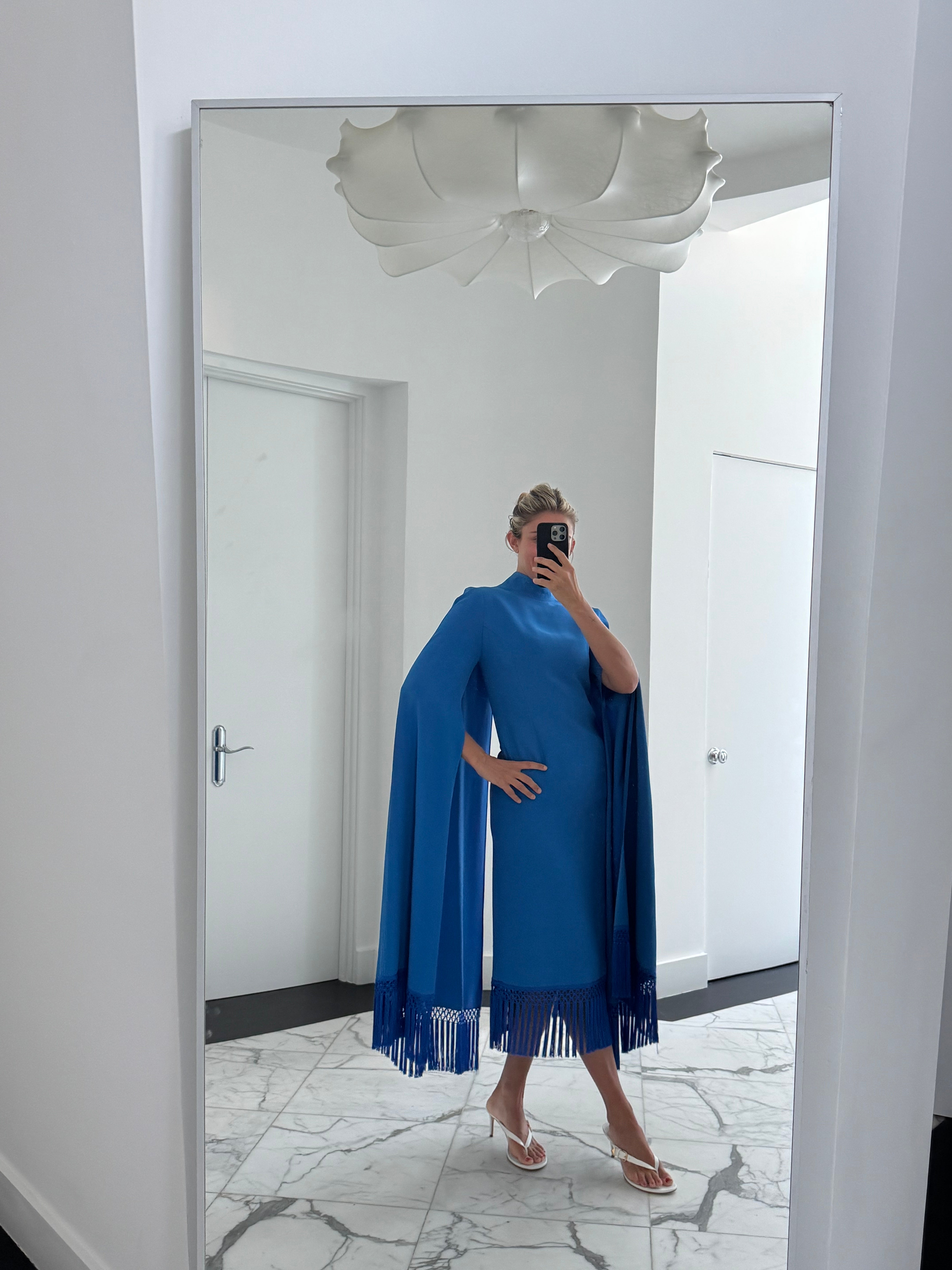 Fringe Cape Dress