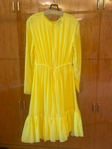 Yellow chiffon Dress