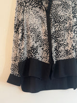 Abstract dotted chiffon shirt