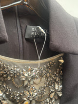 Dress with embellishing on front chest