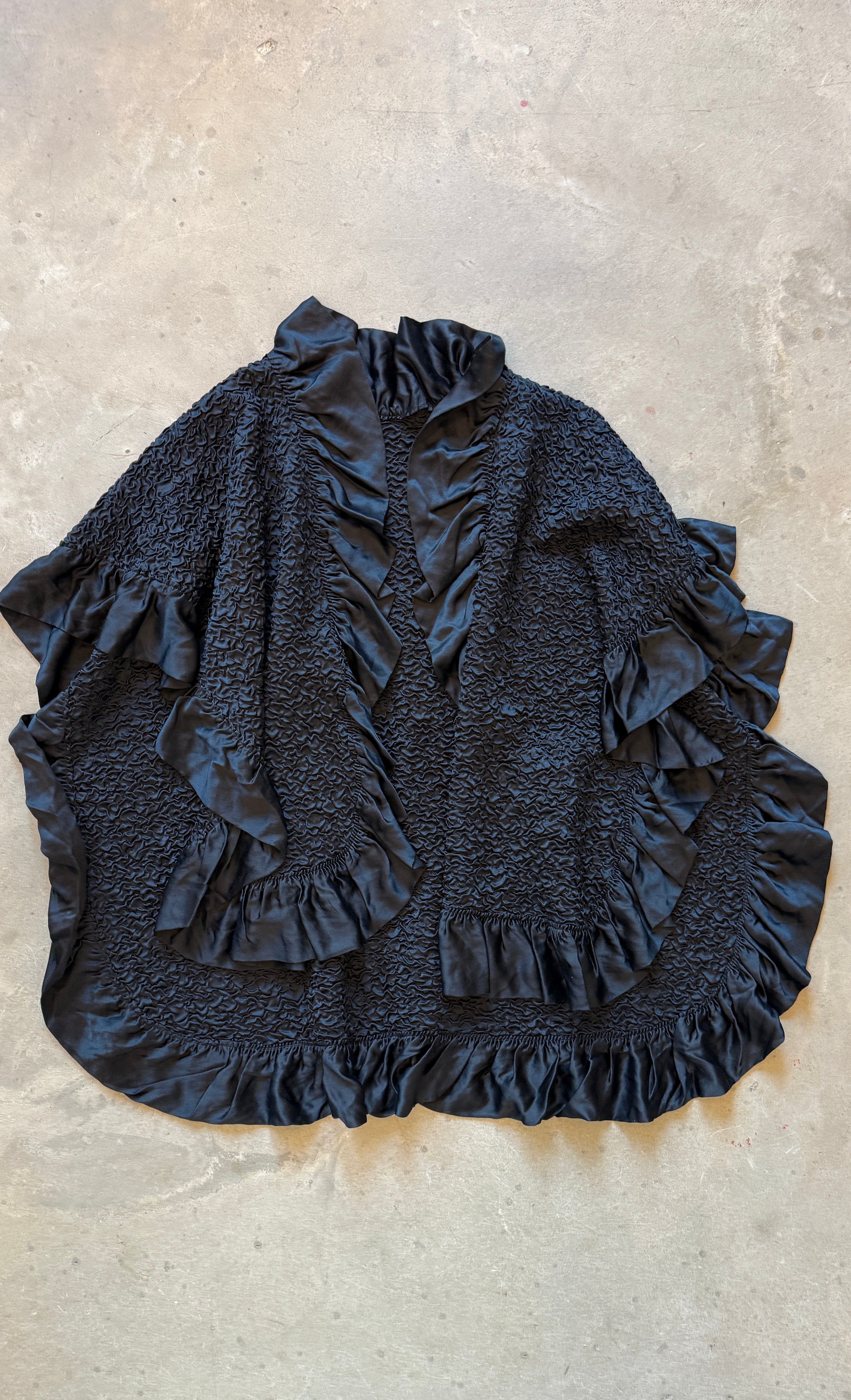 Vintage Black Evening Cape