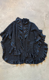 Vintage Black Evening Cape