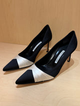 Black and White Satin Heels (39)
