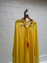 Yellow Chiffon Cape