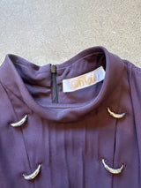 Chloé Silver Loop Vintage Plum Dress