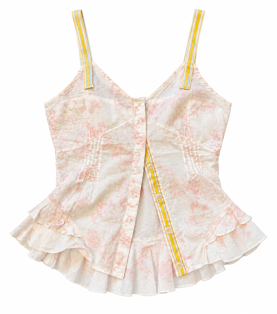 Vintage Baby Doll Top with Ribbon Details