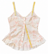 Vintage Baby Doll Top with Ribbon Details