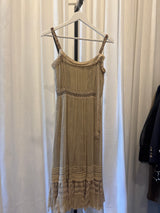 Tocca 90s Chiffon Nude Dress