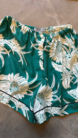 Green Floral Shorts&Top Set