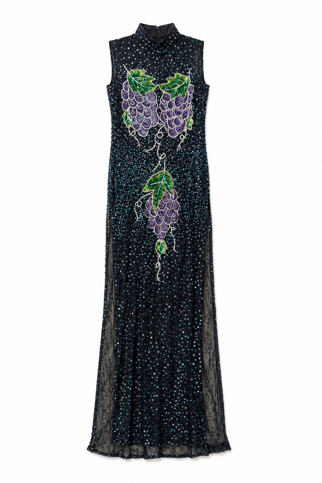 Sequins Vintage Grape Dress