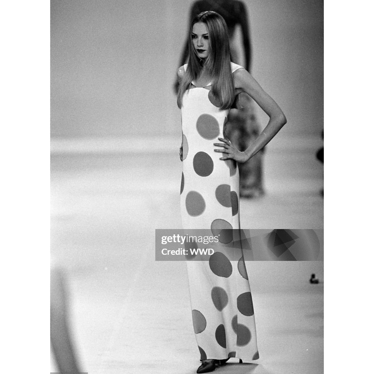 Large Dot Silk Dress Spring 1994