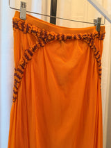 Orange Mesh Skirt