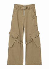 Beige Cargo Pants